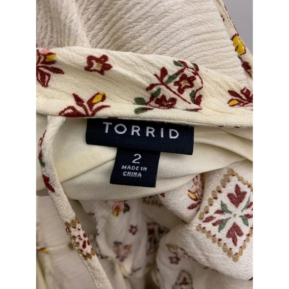 Torrid Floral Print Romper